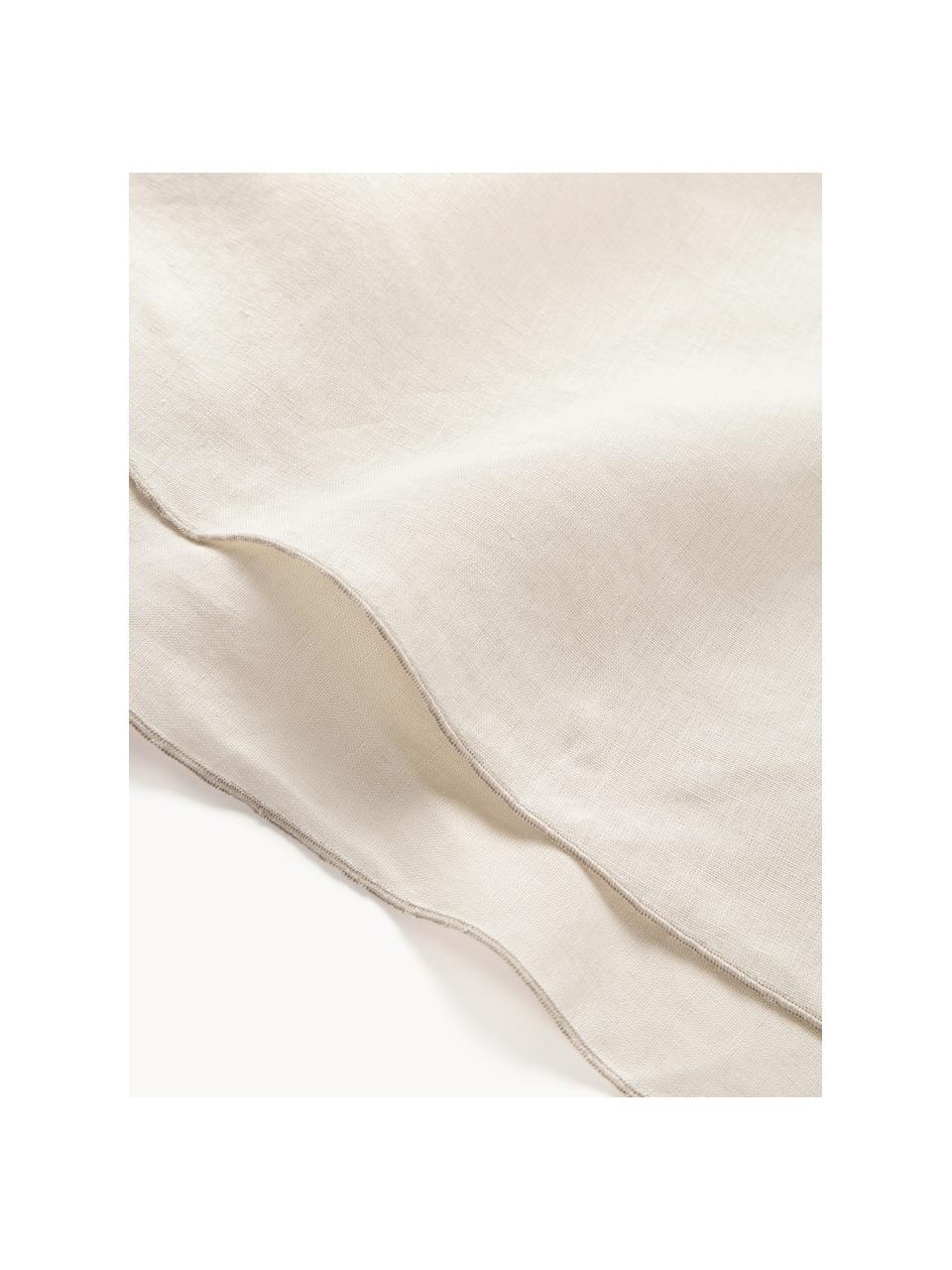 Nappe ronde en lin avec passepoil Kennedy, 100 % lin délavé

Le lin est une fibre naturelle qui se caractérise par ses propriétés respirantes, sa résistance et son toucher doux

Le matériau est certifié STANDARD 100 OEKO-TEX®, 6760CIT, CITEVE, Blanc crème, beige, 4-6 personnes (Ø 180 cm)