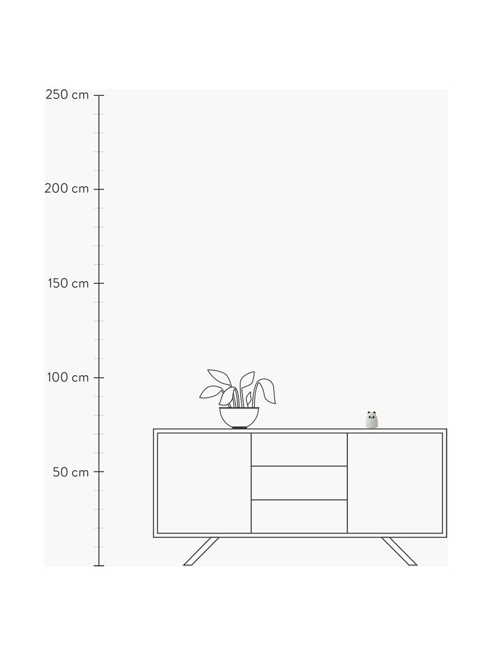 Kleine mobiele LED tafellampen Callie, set van 2, Siliconen, Lichtgrijs, wit, zwart, Ø 7 x H 9 cm