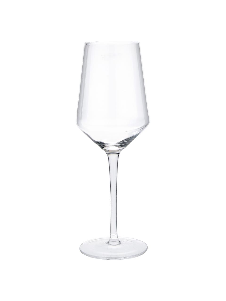 Mundgeblasene Weißweingläser Ays, 4 Stück, Glas, Transparent, Ø 6 x H 24 cm, 418 ml