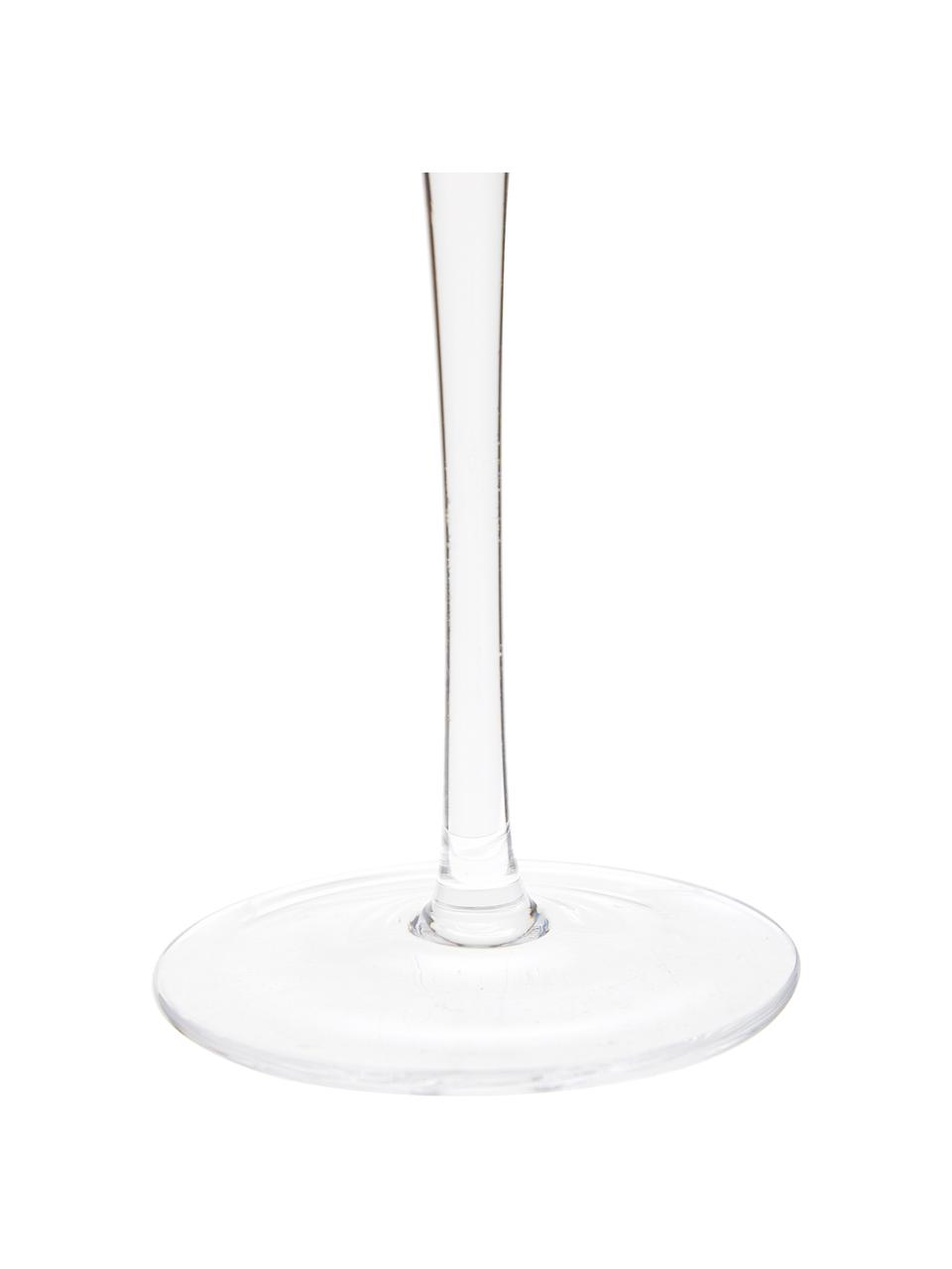 Copas de vino blanco sopladas artesanalmente Ays, 4 uds., Vidrio, Transparente, Ø 6 x Al 24 cm, 418 ml