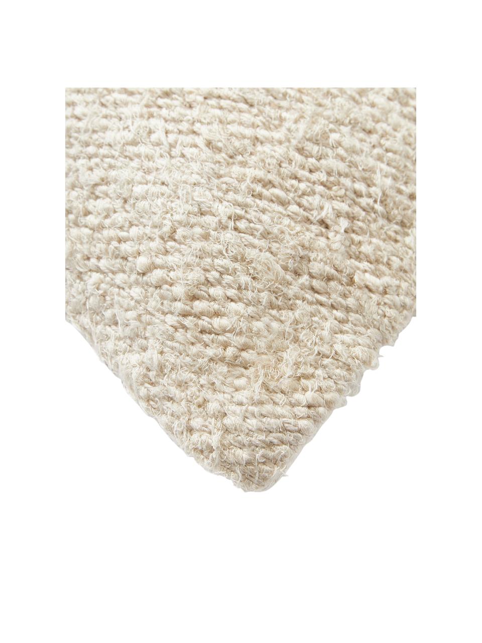 Housse de coussin en soie Rowan, Beige, larg. 45 x long. 45 cm
