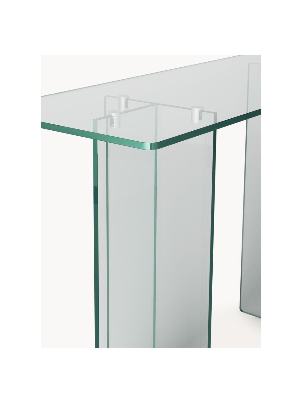 Glas-Konsole Anouk, Glas, Transparent, B 120 x H 75 cm