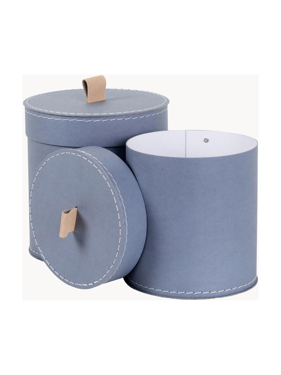 Boîtes de rangement Leonore, 2 élém., Gris-bleu, Lot de tailles différentes