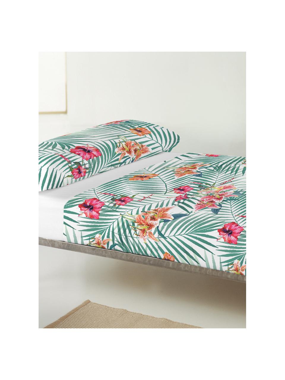 Sábana encimera Édith, Algodón
El algodón da una sensación agradable y suave en la piel, absorbe bien la humedad y es adecuado para personas alérgicas, Blanco, multicolor, Cama 90 cm (160 x 270 cm)