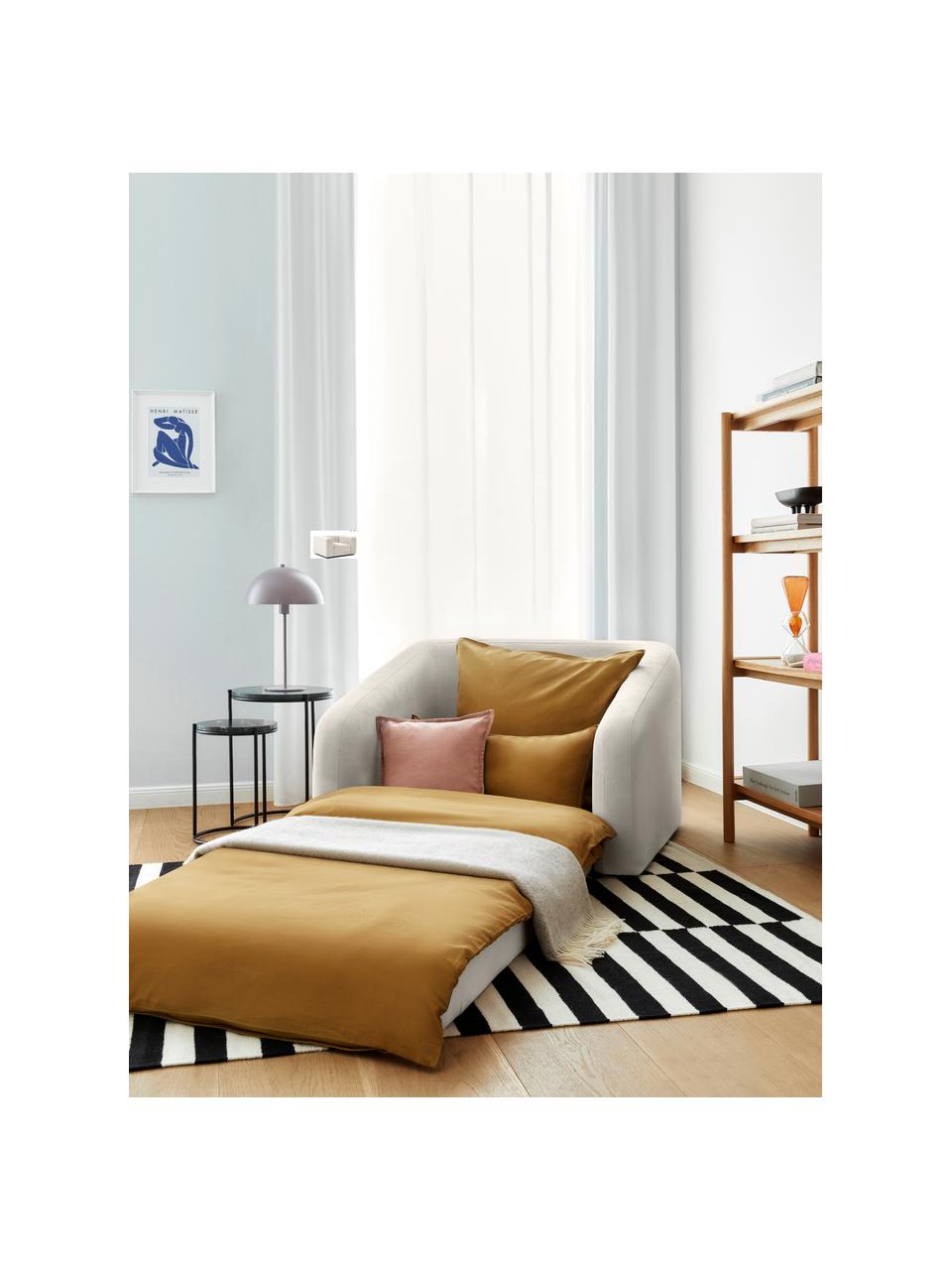 Sillón cama Eliot, Tapizado: 88% poliéster, 12% nylon , Patas: plástico, Tejido gris claro, An 100 x Al 70 cm
