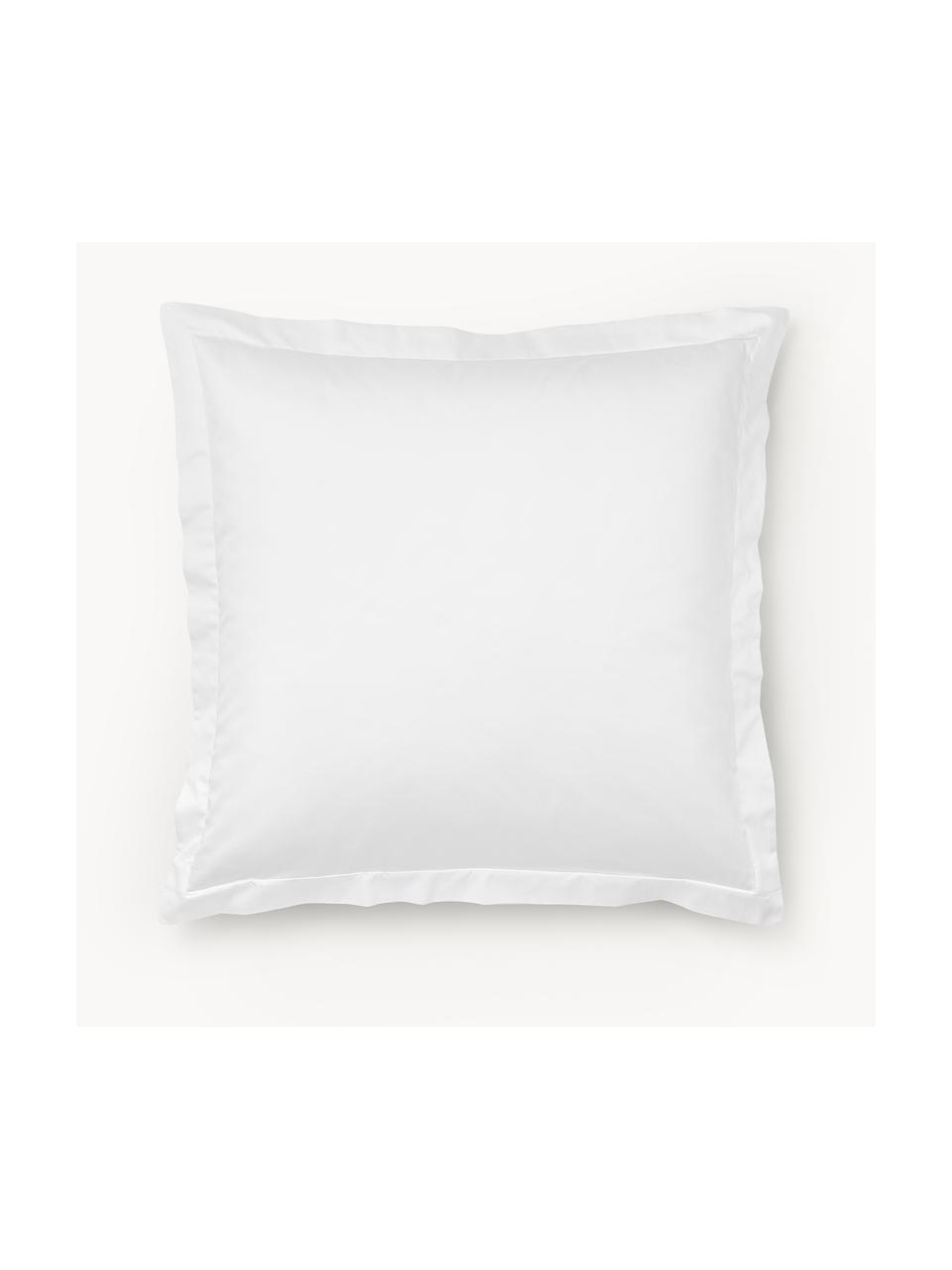 Baumwollsatin-Kopfkissenbezug Premium, Webart: Satin Fadendichte 400 TC,, Weiss, B 40 x L 80 cm