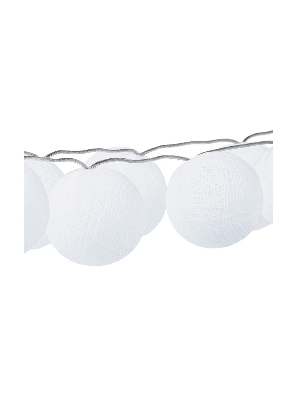 Ghirlanda  a LED Bellin, 320 cm, Lanterne: cotone, Bianco, Lung. 320 cm