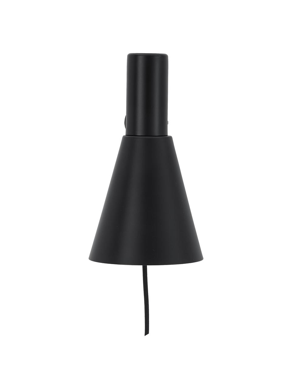 Nastaviteľná nástenná lampa so zástrčkou Sia, Čierna, H 27 x V 23 cm