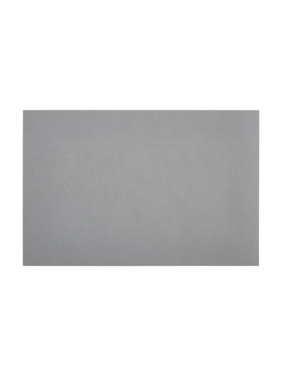 Tappetino da scrivania Annie, Solido, cartone laminato, Grigio, Larg. 59 x Prof. 39 cm