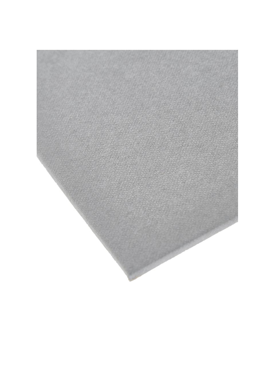 Tappetino da scrivania Annie, Solido, cartone laminato, Grigio, Larg. 59 x Prof. 39 cm