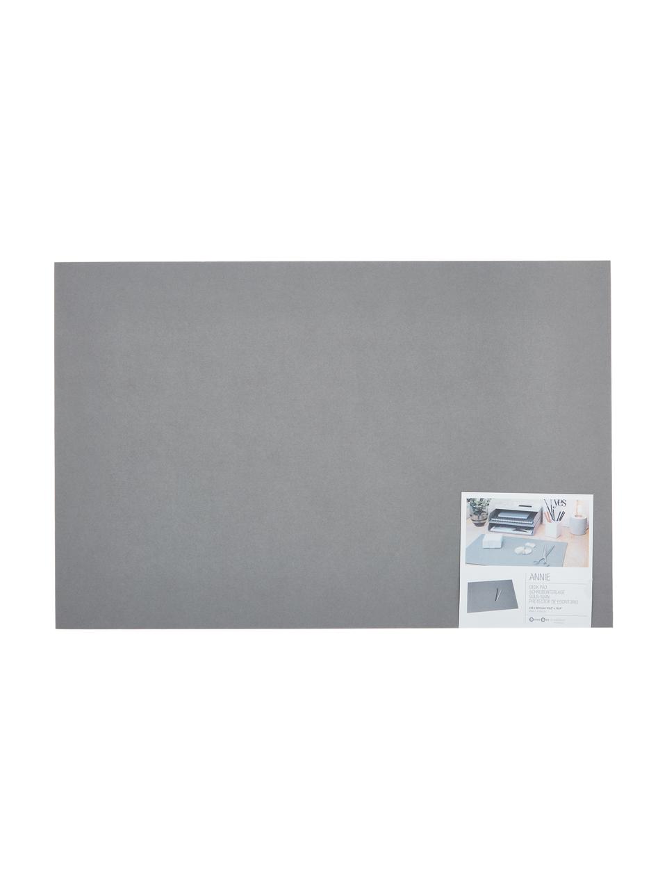 Tappetino da scrivania Annie, Solido, cartone laminato, Grigio, Larg. 59 x Prof. 39 cm