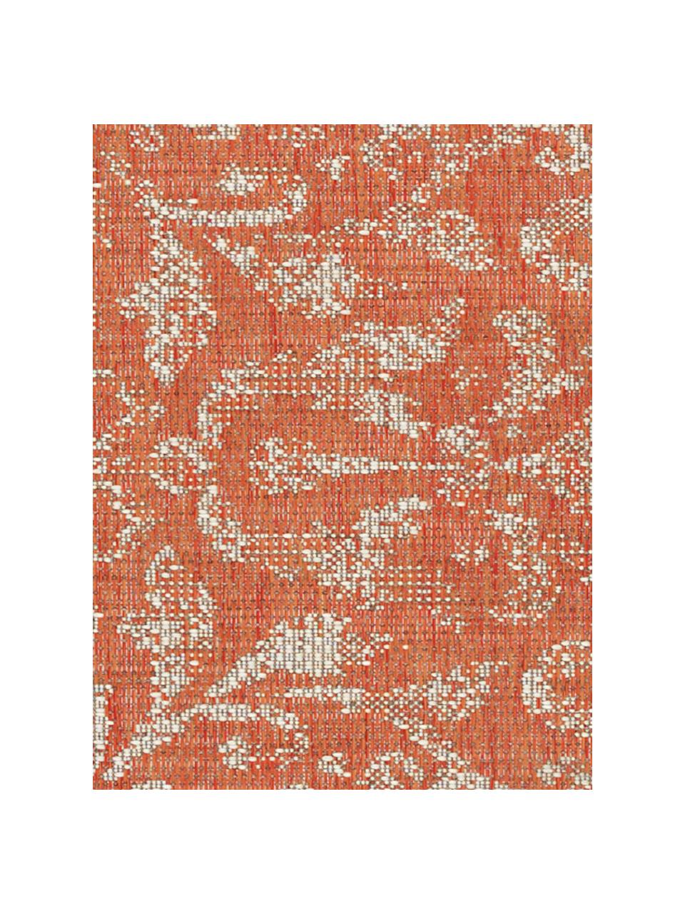 In- & Outdoor-Teppich Hatta im Vintage Look in Orange/Beige, 100% Polypropylen, Orangenrot, Beige, B 200 x L 290 cm (Größe L)