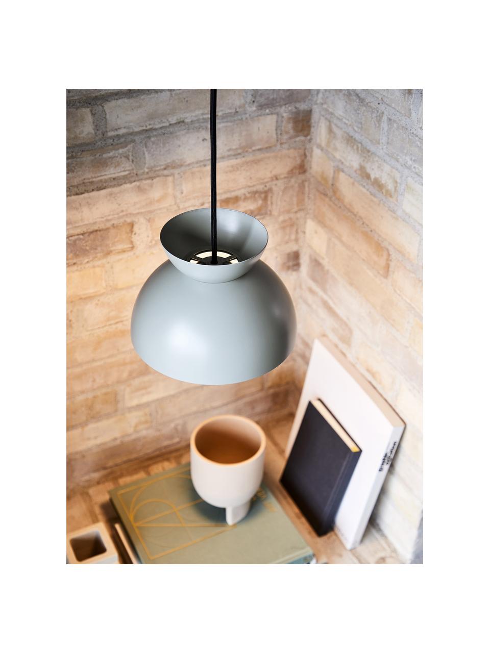 Lampada a sospensione piccola di design Butterfly, Paralume: metallo rivestito, Grigio, Ø 21 x Alt. 19 cm