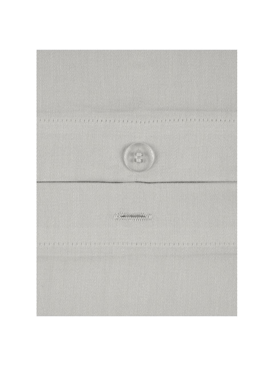 Funda de almohada de satén Comfort, 45 x 110 cm, Gris claro, An 45 x L 110 cm