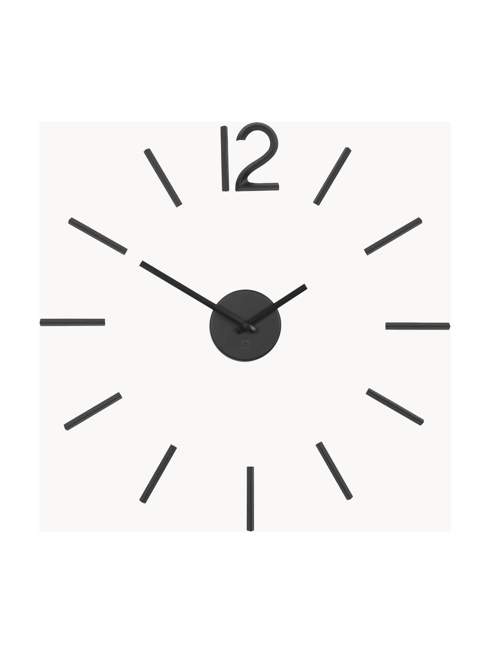 Reloj de pared Blink, Aluminio pintado, Negro, Ø 60 cm
