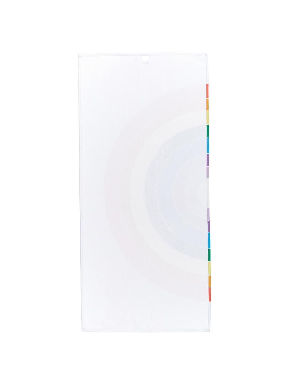 Licht strandlaken Rainbow, 55% polyester, 45% katoen zeer lichte kwaliteit, 340 g/m², Multicolour, 70 x 150 cm