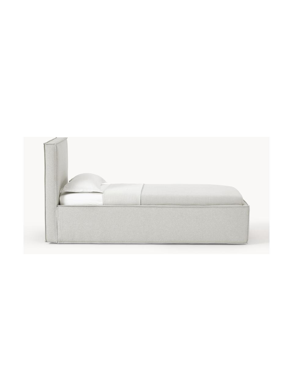 Jednolůžková postel s úložným prostorem Dream, Světle šedá, Š 90 cm, D 200 cm