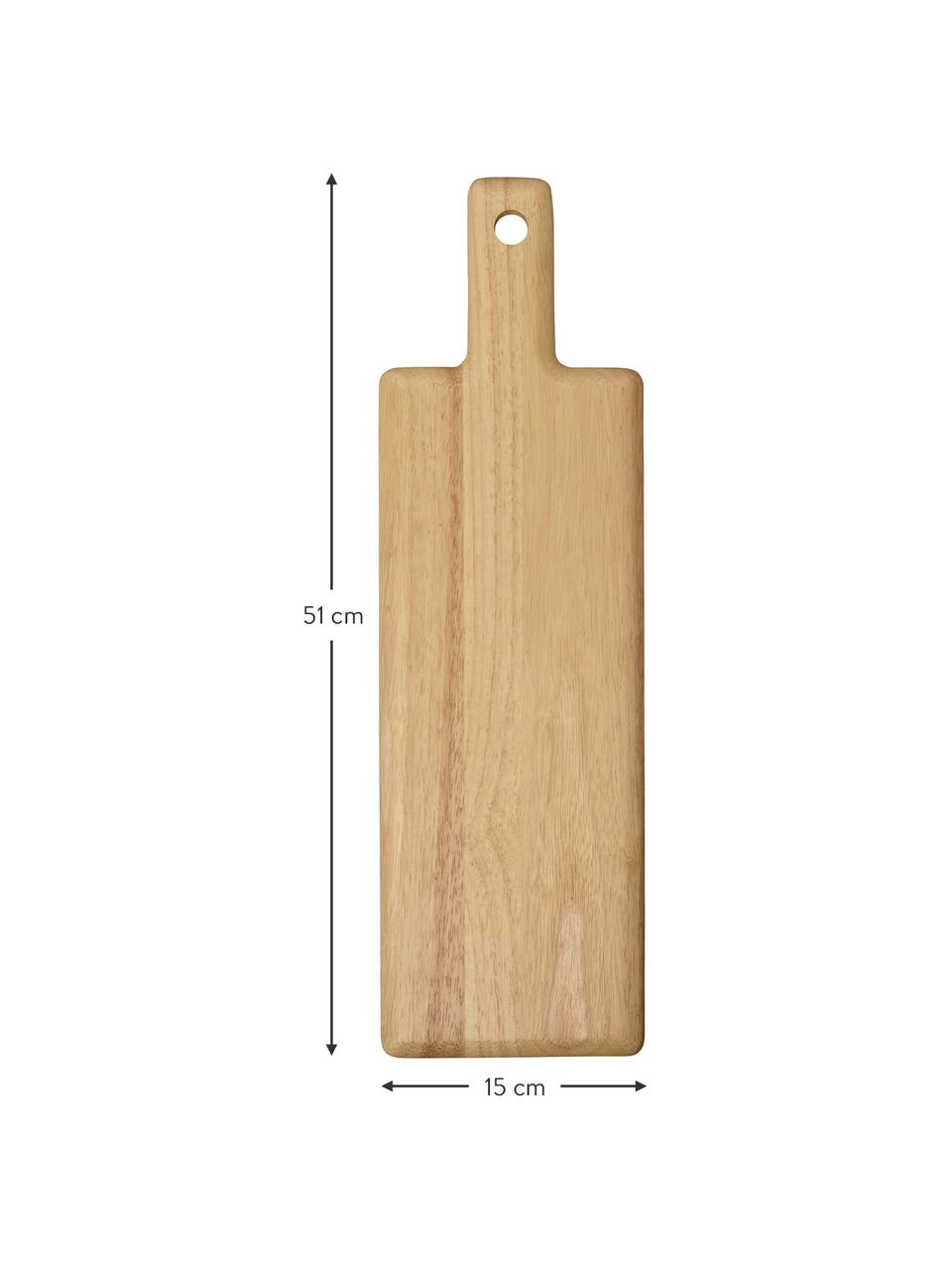 Holz-Schneidebrett Wood Light, L 51 x B 15 cm, Holz, Beige, 15 x 51 cm