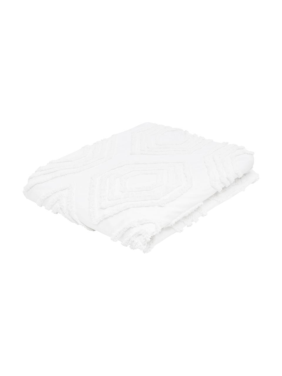 Colcha texturizada Faith, 100% algodón, Blanco, An 225 x L 260 cm (para camas de 200 x 200 cm)
