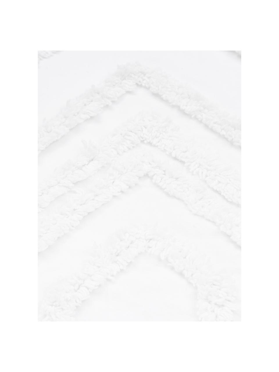 Narzuta z tuftowaną dekoracją Faye, 100% bawełna, Biały, S 240 x D 260 cm (na łóżka do 200 x 200)