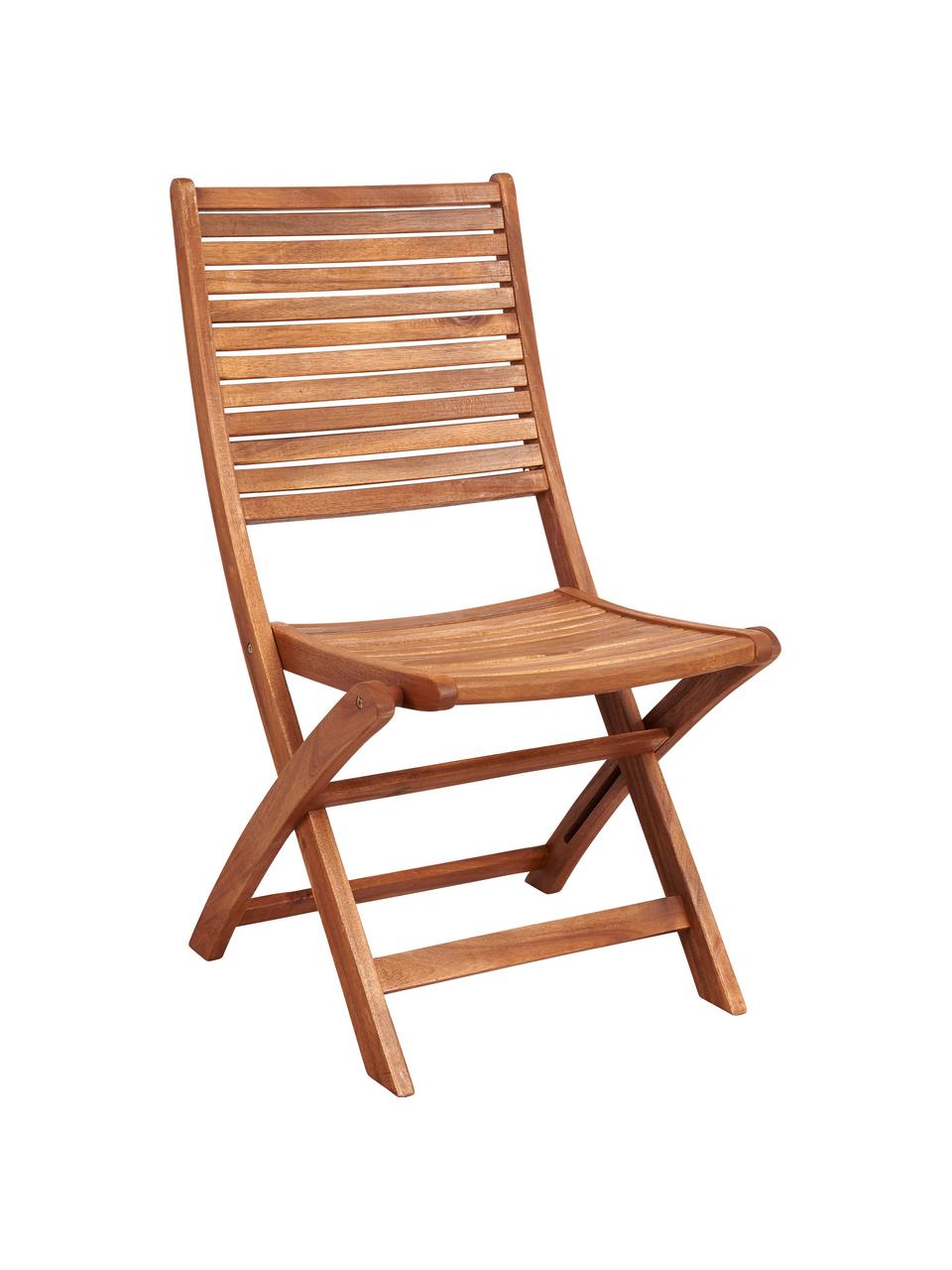 Chaise pliante en bois Somerset, 2 pièces, Bois d'acacia