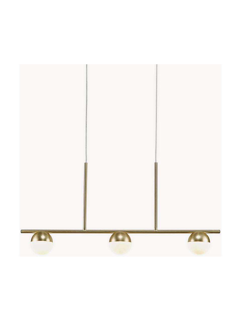 Grande suspension Contina, Blanc, doré, larg. 90 x haut. 42 cm