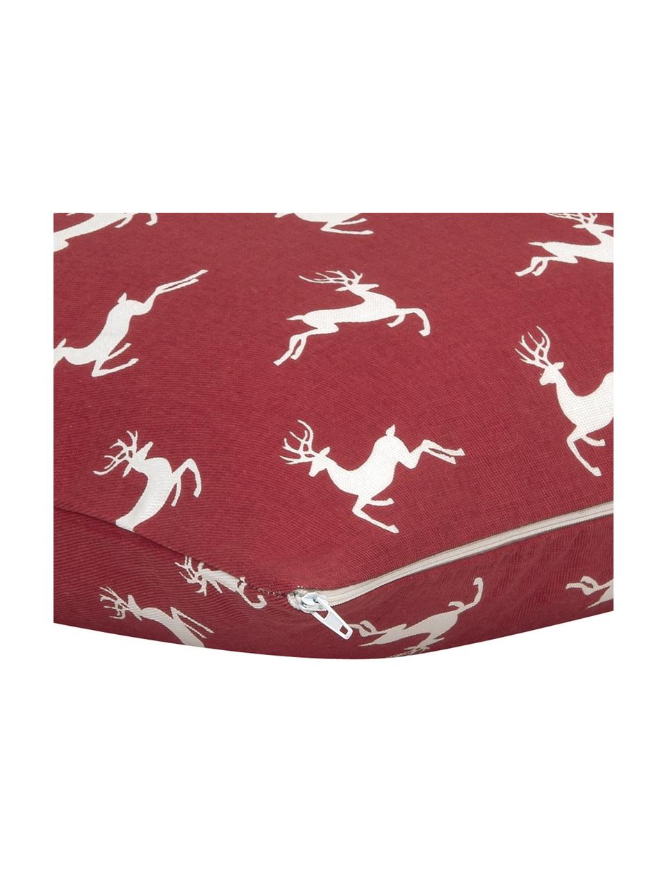 Housse de coussin Deers, Pourpre, écru