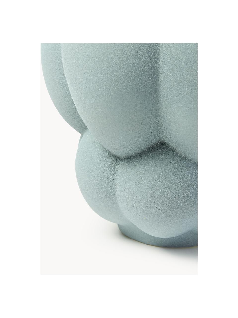 Vase en céramique Uva, haut. 35 cm, Céramique, Gris-bleu, Ø 32 x haut. 35 cm