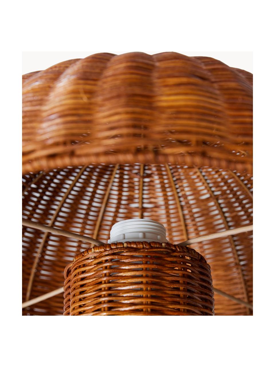 Lampada da tavolo in rattan Natural, Marrone, Ø 34 x Alt. 30 cm