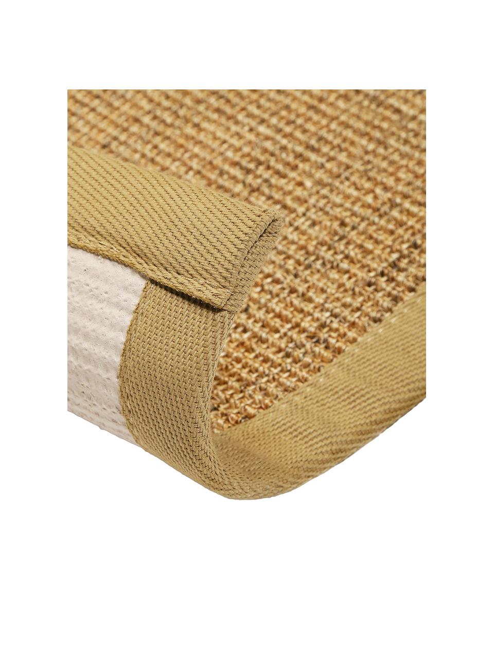 Sisal vloerkleed Leonie in beige, Bovenzijde: 100% sisal vezels, Onderzijde: latex, Beige, B 300 x L 400 cm (Maat XL)