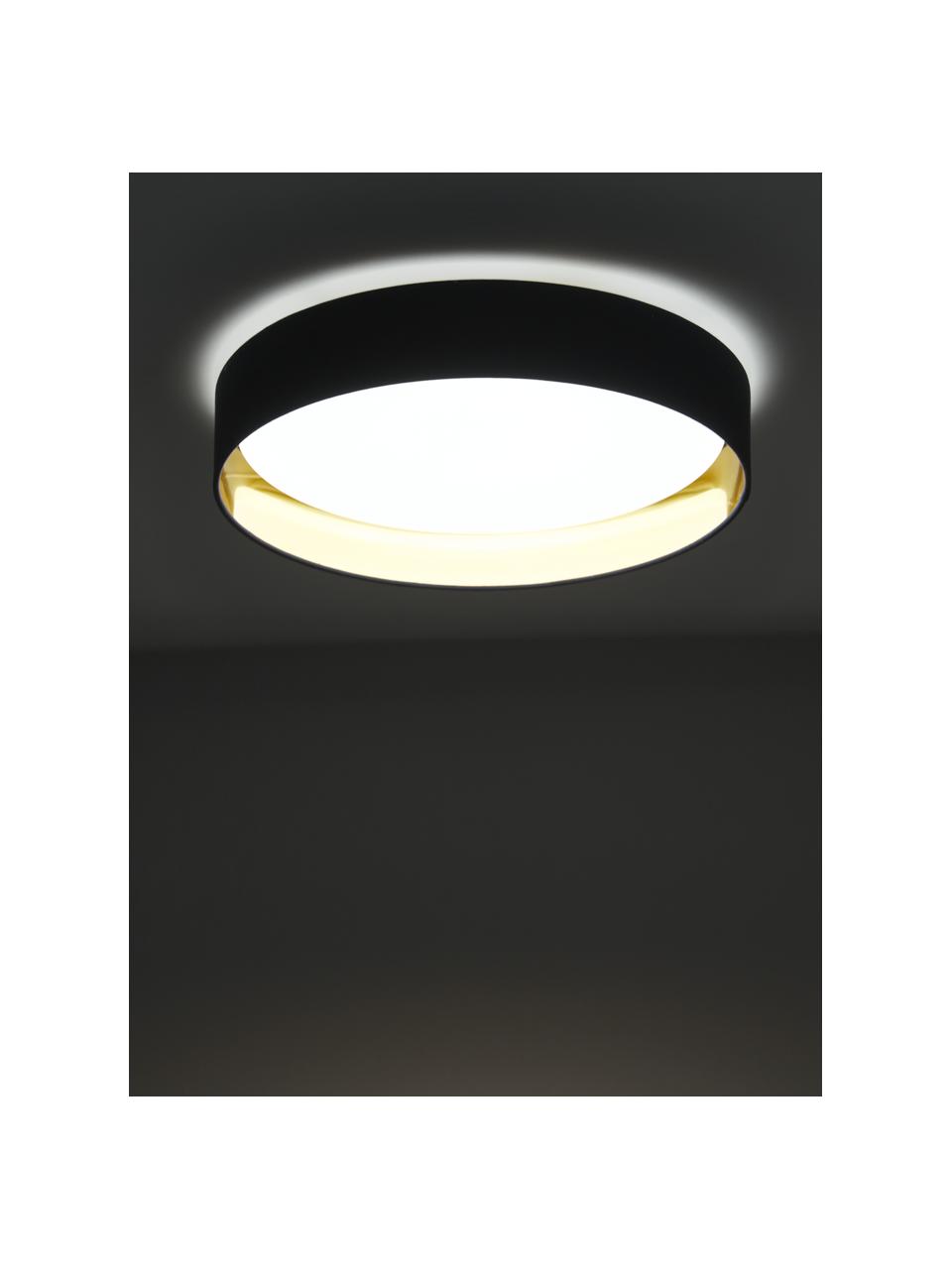 LED-Deckenleuchte Mallory, Diffusorscheibe: Kunststoff, Dunkelblau, Goldfarben, Ø 41 x H 10 cm