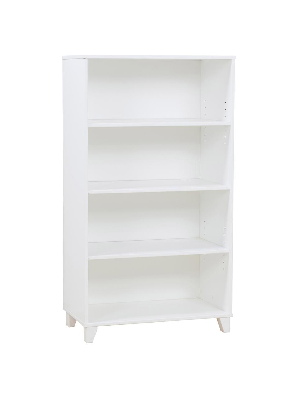 Estantería infantil de madera de pino Marie, Madera de pino macizo con certificado FSC, madera contrachapada, Blanco, An 72 x Al 129 cm