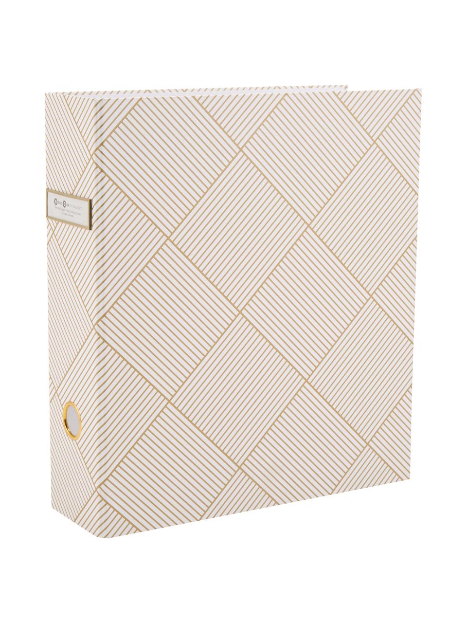 Classeur pour documents Archie, Couleur or, blanc, larg. 29 x haut. 32 cm