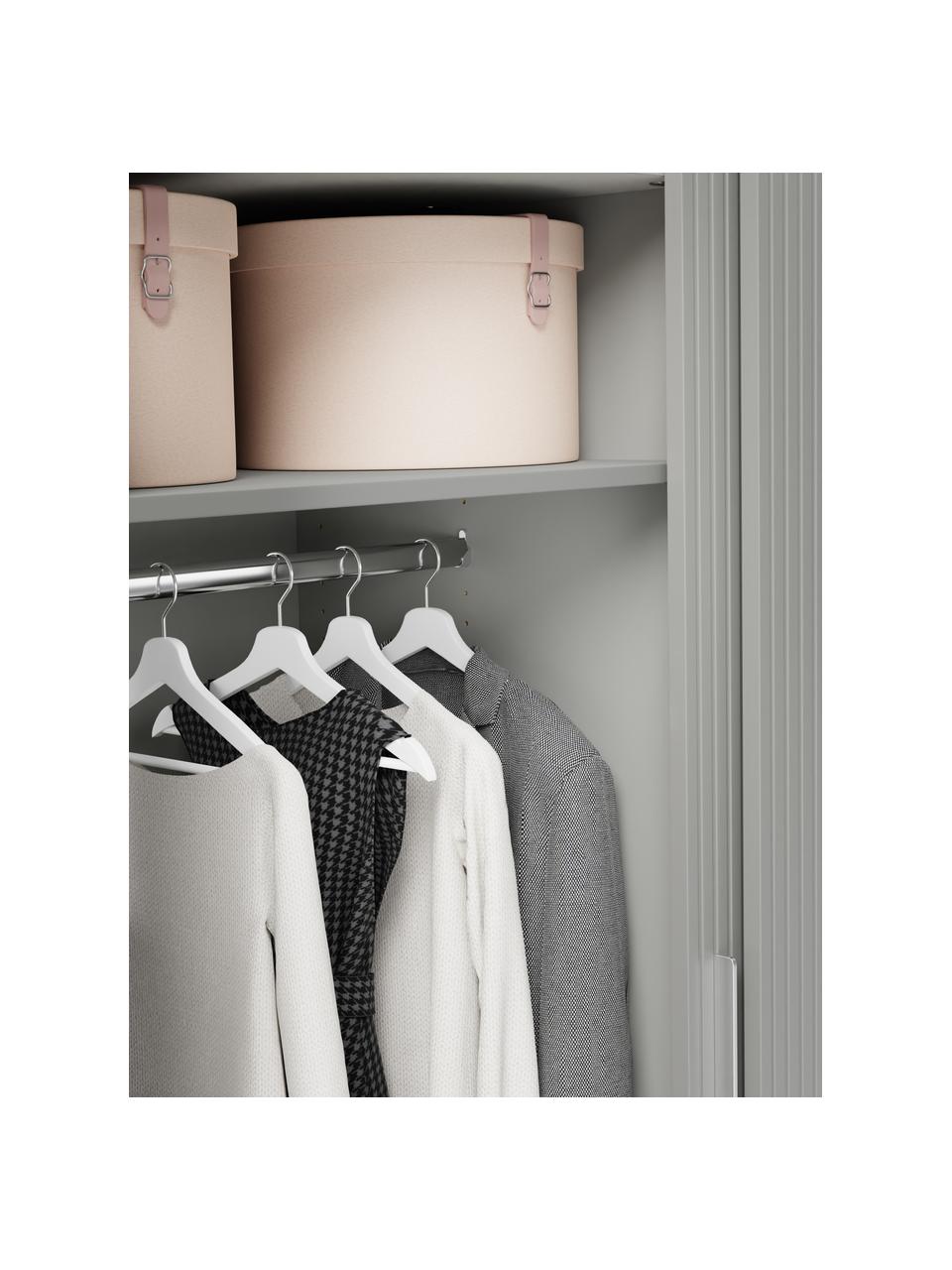 Armadio componibile con ante battente Simone, larg. 300 cm, in diverse varianti, Legno, grigio, Interno Basic, alt. 200 cm