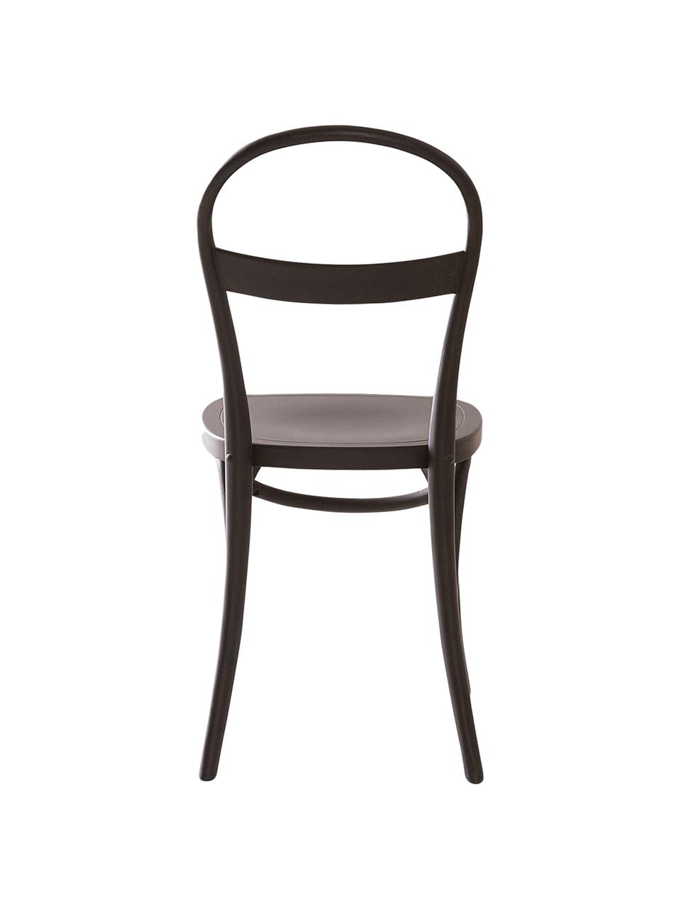 Krzesło z drewna Rippats, 2 szt., Drewno brzozowe, bejcowane, Czarny, S 40 x G 40 cm