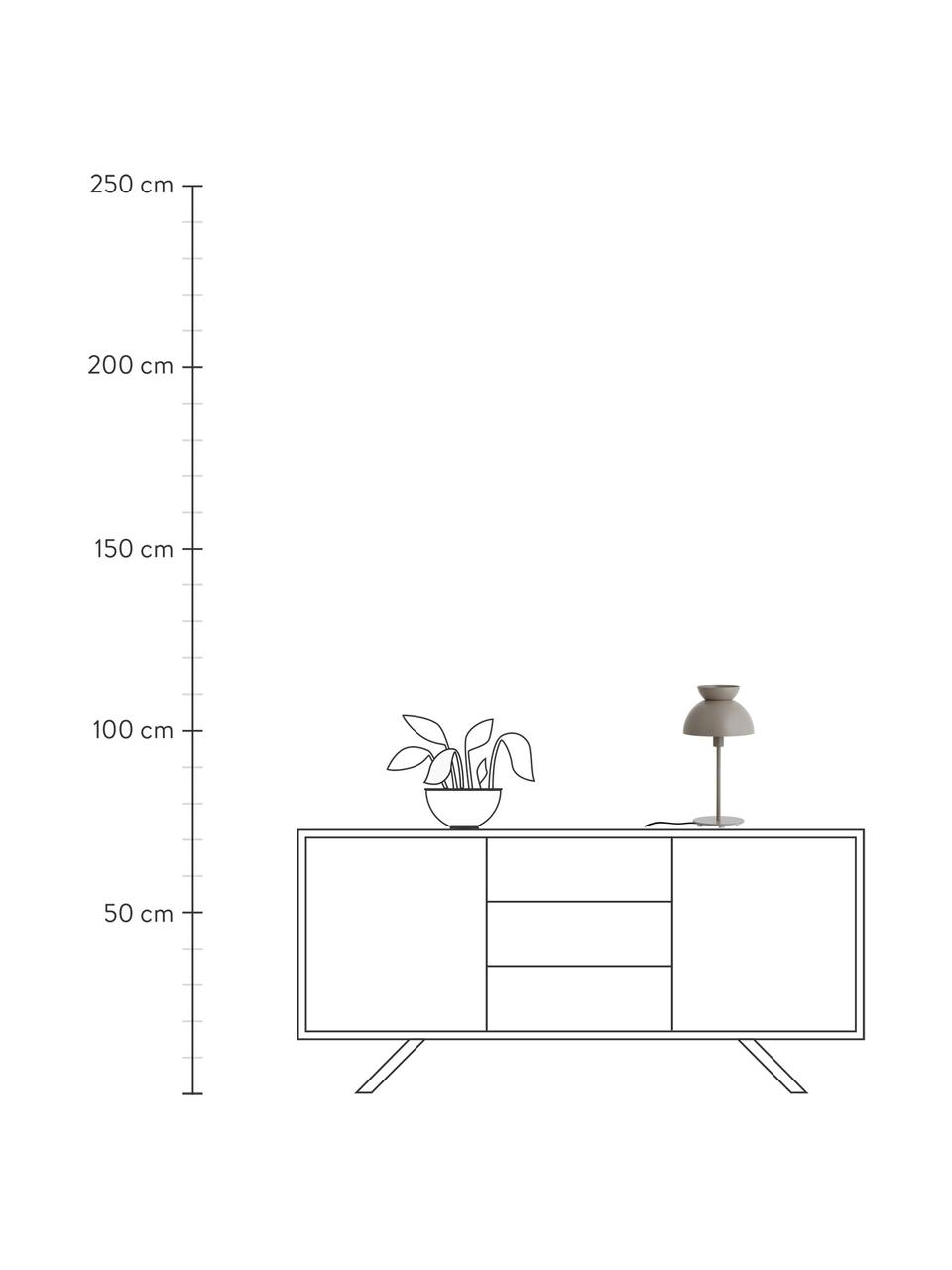 Designová stolní lampa Butterfly, Greige, matná, Ø 21 cm, V 40 cm