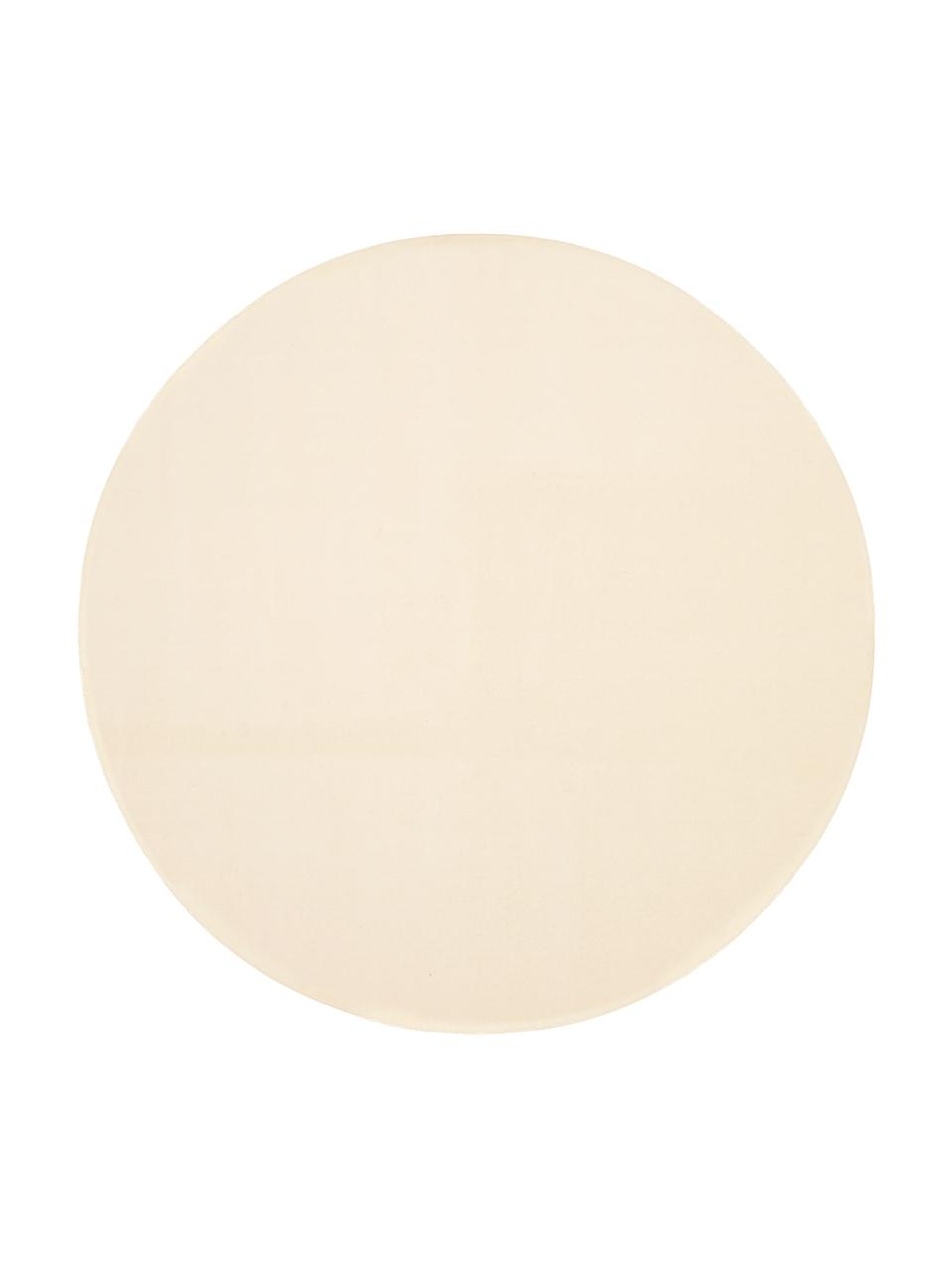 Runder Wollteppich Ida in Beige, Flor: 100% Wolle, Beige, Ø 120 cm (Größe S)