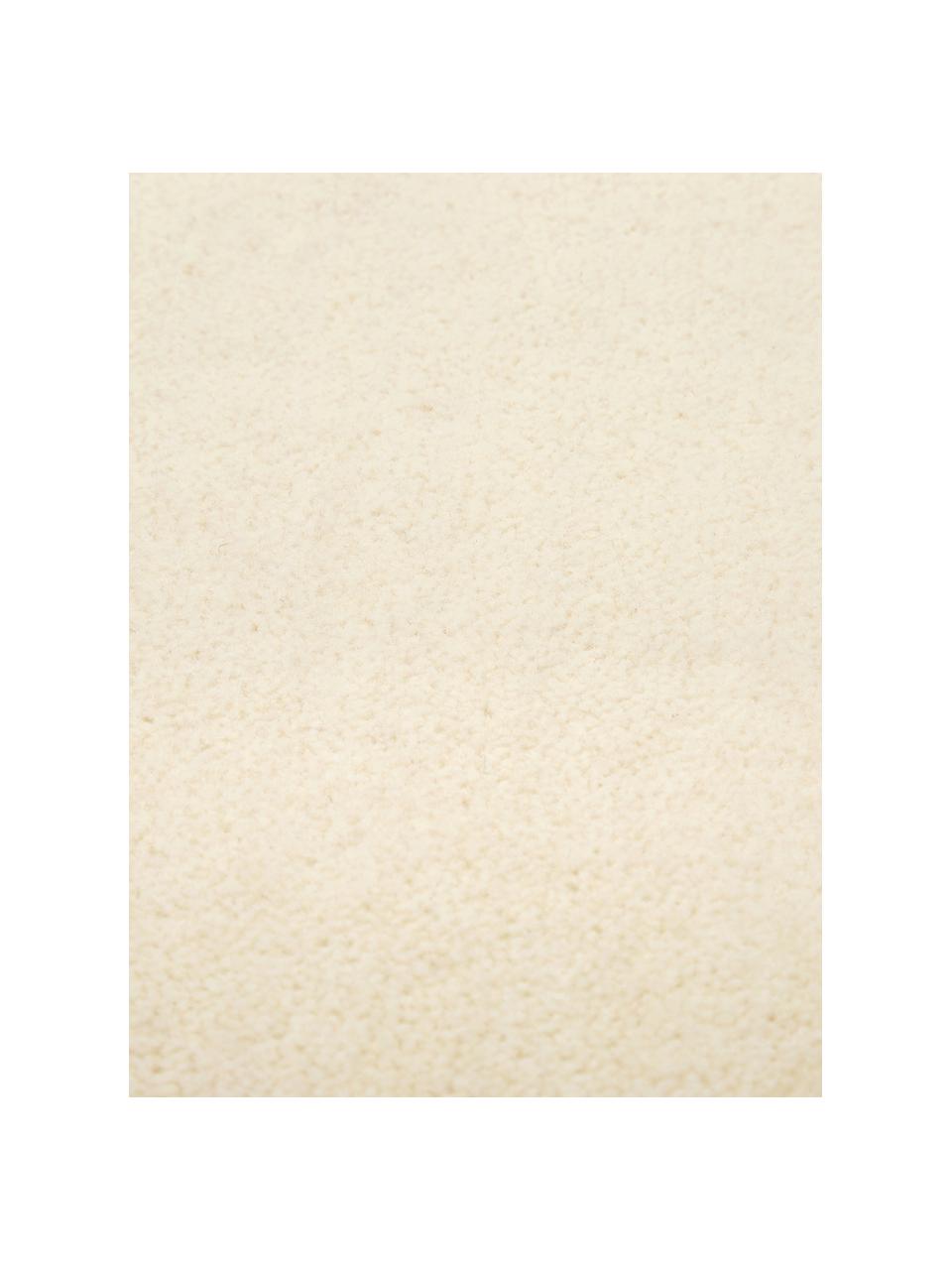 Rond wollen vloerkleed Ida in beige, Bovenzijde: 100% wol, Onderzijde: 60% jute, 40% polyester B, Beige, Ø 200 cm (maat L)