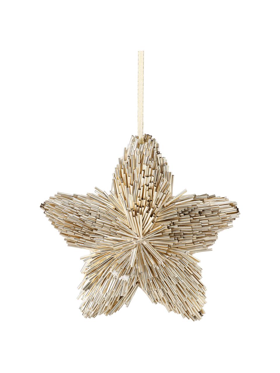 Decoratieve hangers Callum, 2 stuks, Goudkleurig, Ø 16 x D 4 cm