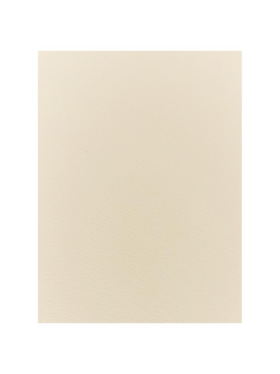 Kunstleren placemats Pik, 2 stuks, Kunstleer (PVC), Lichtbeige, B 33 x L 46 cm