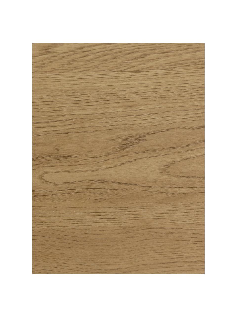 Komoda z drewna z ryflowanym frontem Jaipur, Korpus: płyta pilśniowa średniej , Nogi: metal malowany proszkowo, Drewno naturalne, czarny, S 180 x W 70 cm