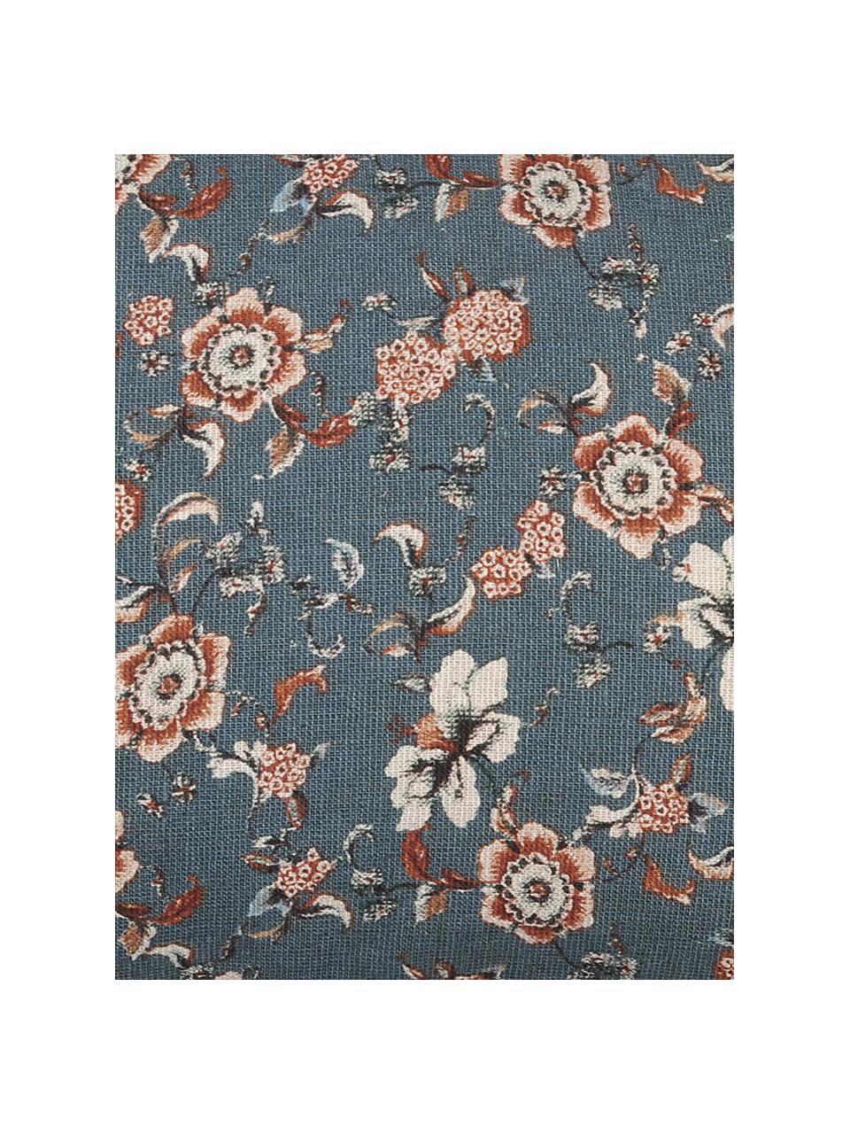 Kussen Boudoir, met vulling, Blauw, beige, rood, 30 x 50 cm