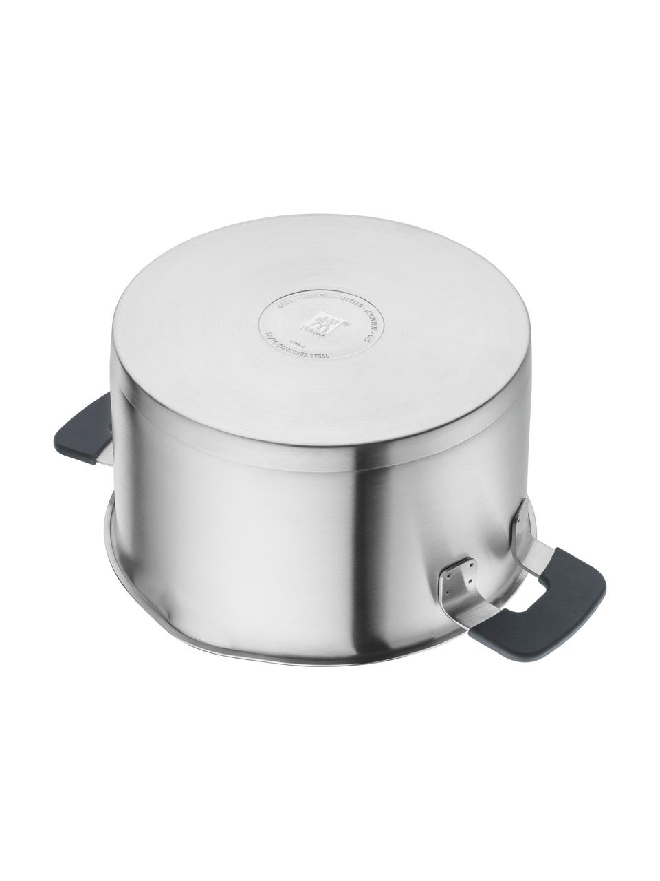 Set de casseroles en acier inoxydable Simplify, 4 pièces, Couleur argentée, Lot de différentes tailles