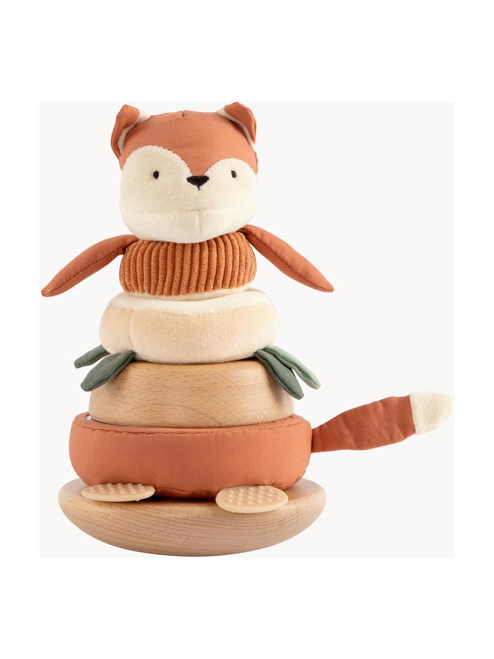 Stapelspielzeug Sparky the Fox, 6er-Set, Orangetöne, Bunt, Ø 14 x H 27 cm