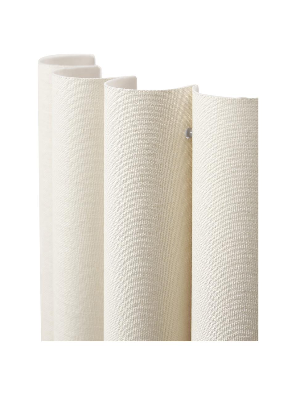 Applique in lino Lucina, Paralume: lino, Struttura: metallo, Beige, Larg. 26 x Prof. 13 cm
