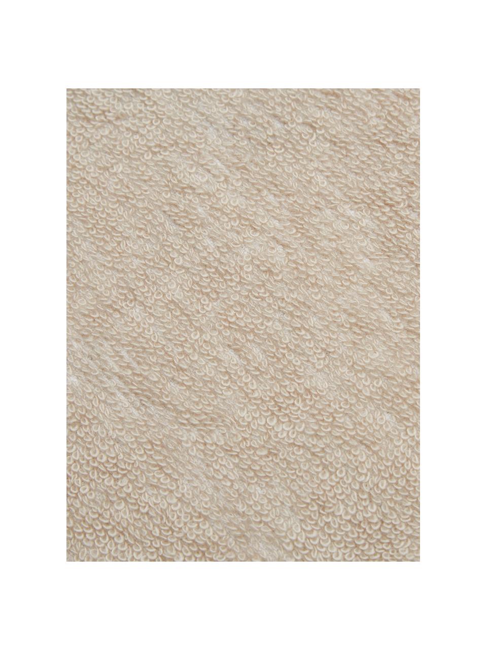 Handtuch Rosalee in verschiedenen Größen, mit Blumen-Muster, 100% Bio-Baumwolle, GOTS-zertifiziert, Beige, gemustert, Duschtuch, B 70 x L 140 cm