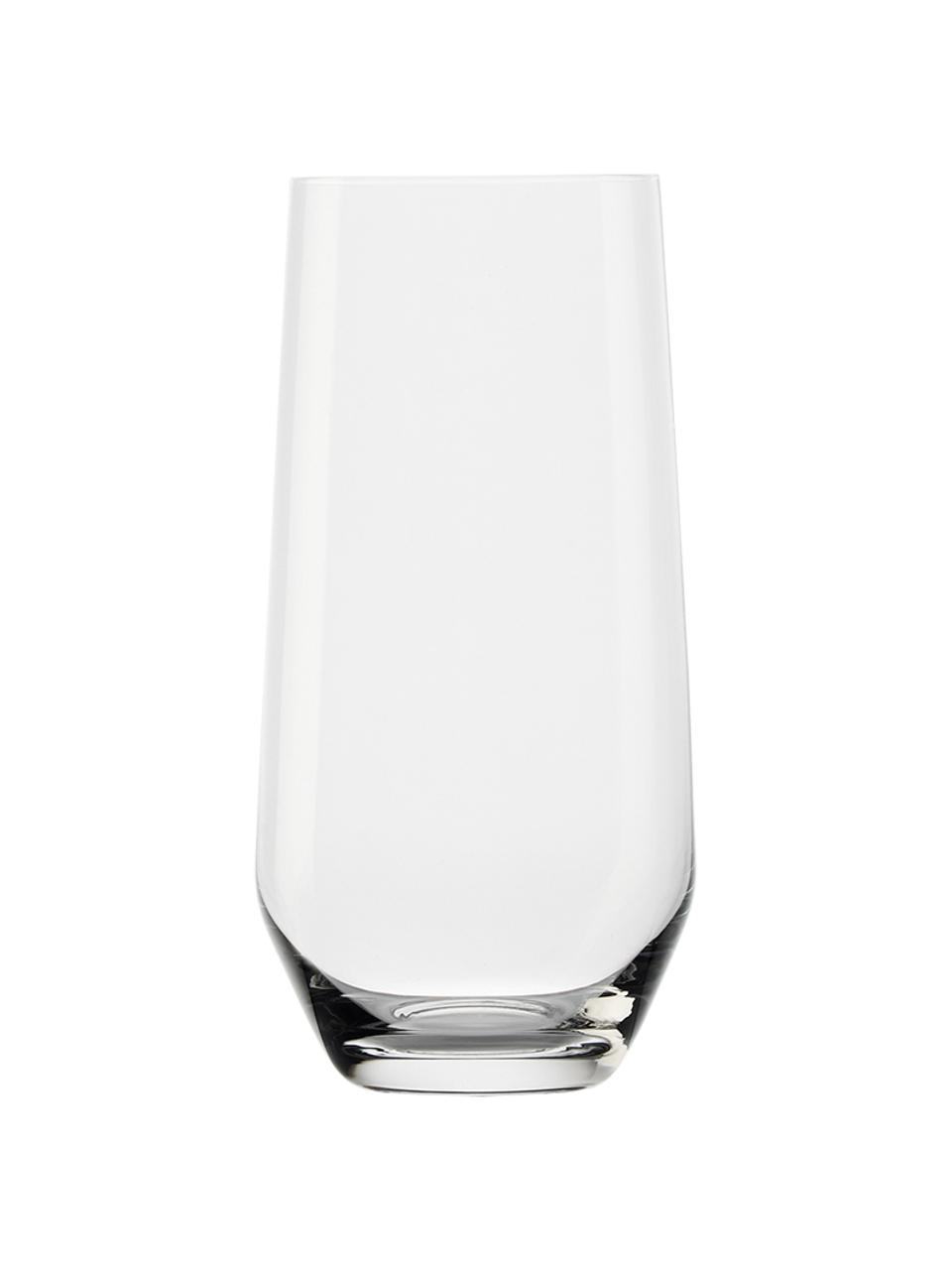 Szklanka ze szkła kryształowego Revolution, 6 szt., Szkło kryształowe, Transparentny, Ø 7 x W 14 cm, 360 ml