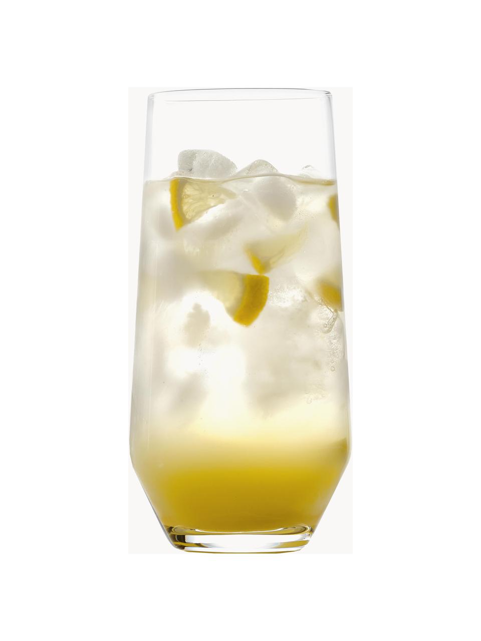 Vasos highball de cristal Revolution, 6 uds., Cristal, Transparente, Ø 7 x Al 14 cm, 360 ml