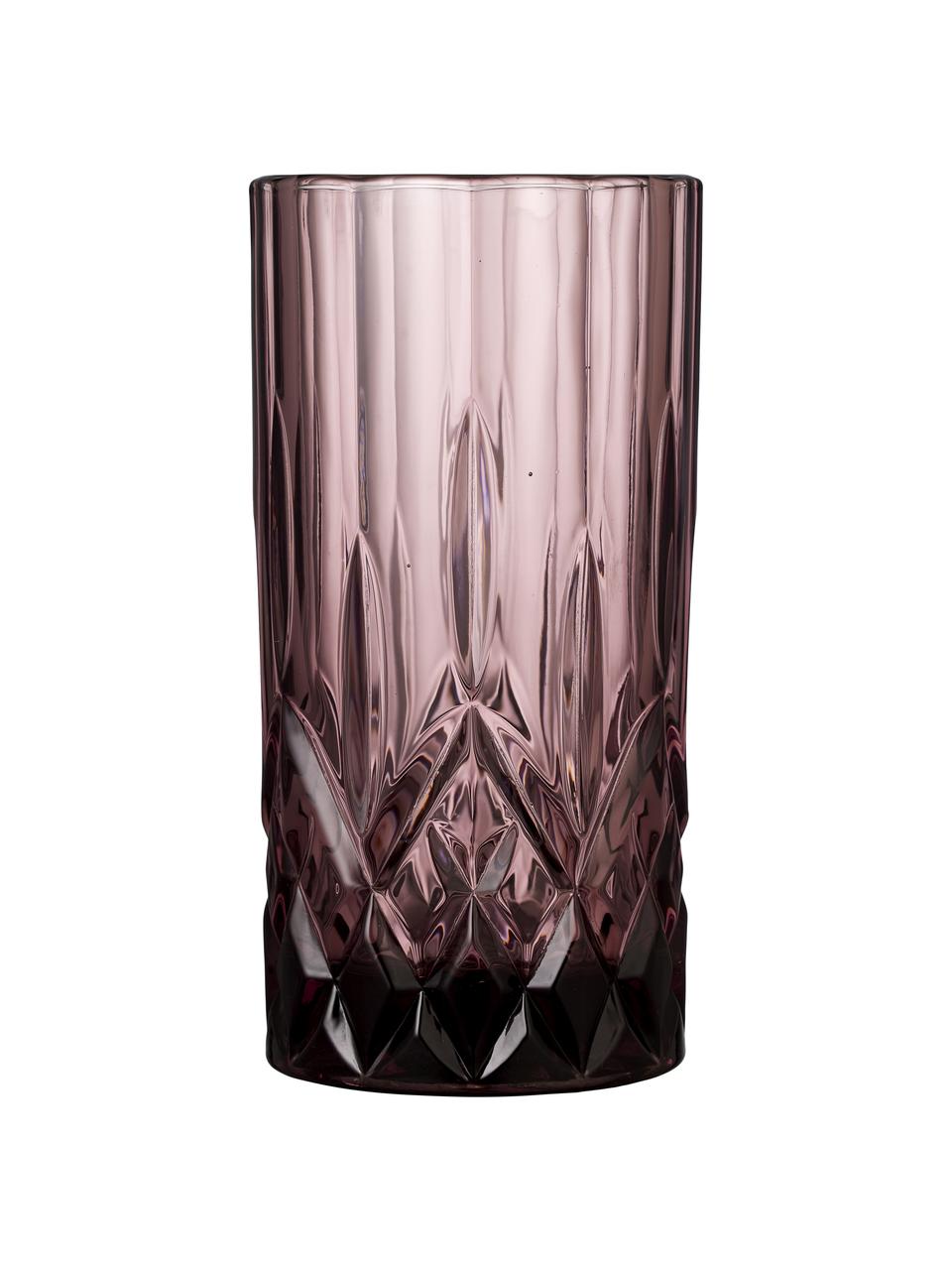 Komplet szklanek Sorrento, 4 elem., Szkło, Wielobarwny, Ø 8 x W 14 cm, 450 ml