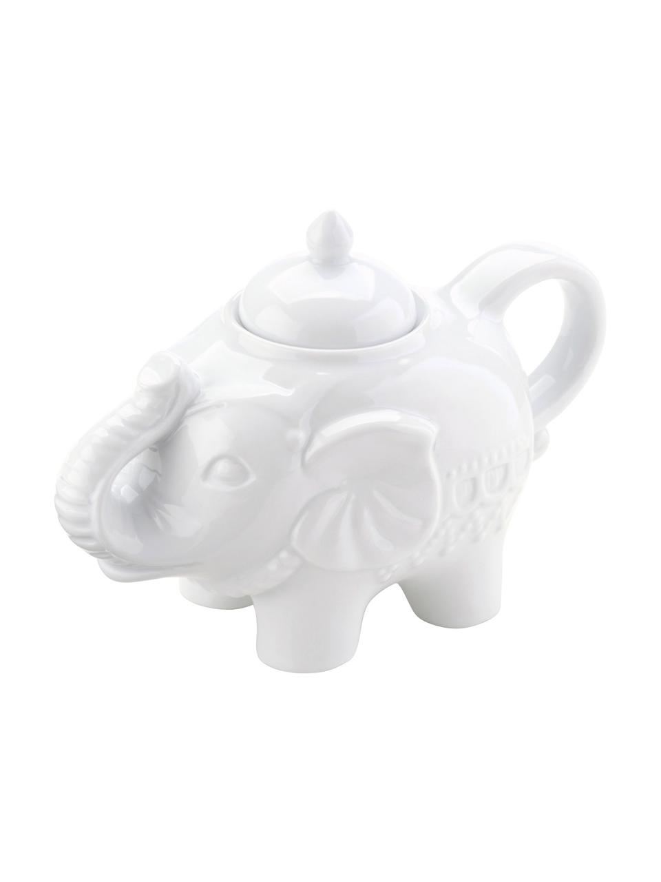 Azucarero de porcenala Elephant, 300 ml, Porcelana, Blanco, An 15 x Al 12 cm